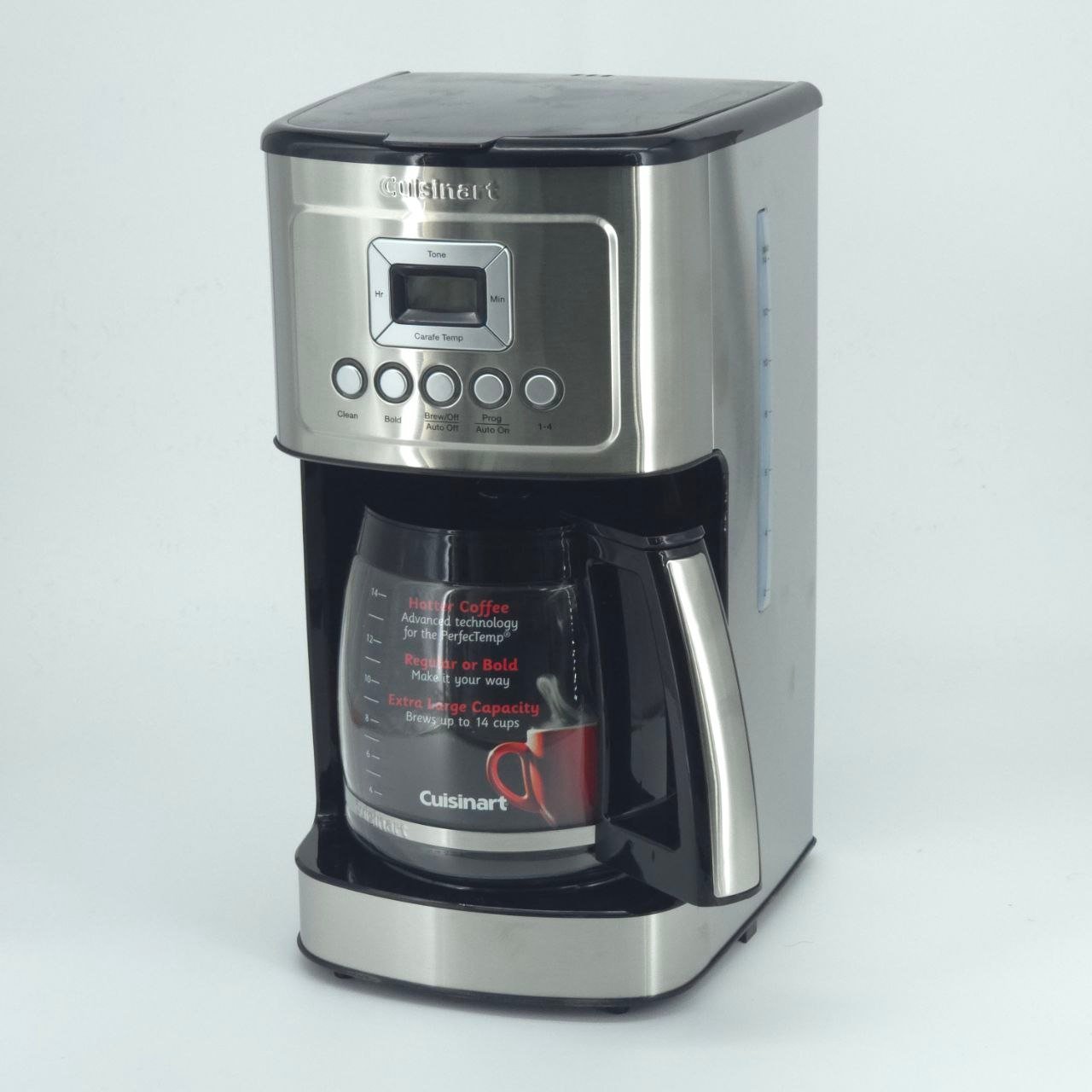Cuisinart DCC-3200WM PerfecTemp 14-Cup Programmable Coffeemaker - White Glass