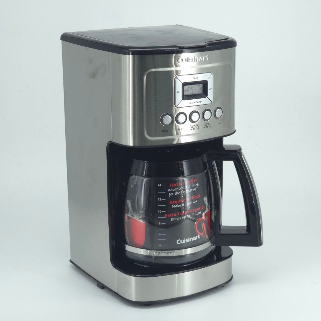Cuisinart DCC-3200WM PerfecTemp 14-Cup Programmable Coffeemaker - White Glass - Image 2